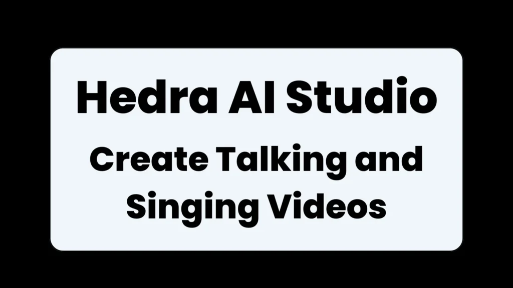 Hedra AI Studio