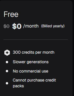 Hedra AI free plan